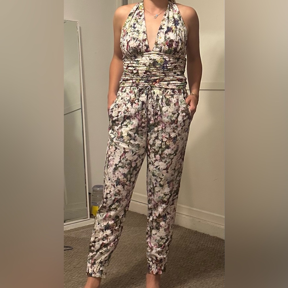 Floral Halter Top and Pants Set